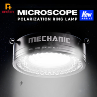Mechanic LS720 Plus Microscope Ring Light Polarized 72 LED Ring Lamp Adjustable Anti Glare Eliminates Reflection Illuminator
