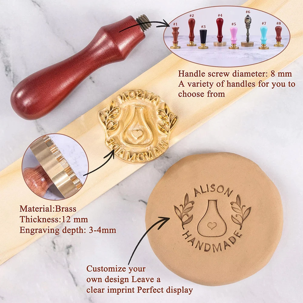 Custom Clay Stamp for Pottery  - Soap Stamp Custom 评论和价格