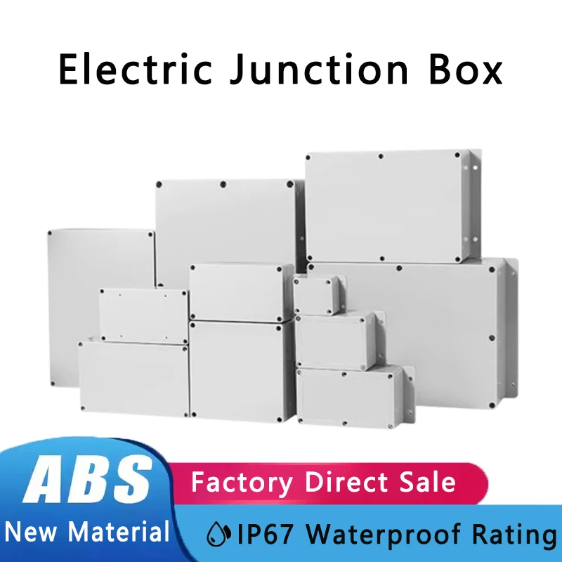 

IP67 Waterproof Junction Box F-type ABS New Material Plastic Case Instrument Project Enclosure Outdoor Electronic Housing