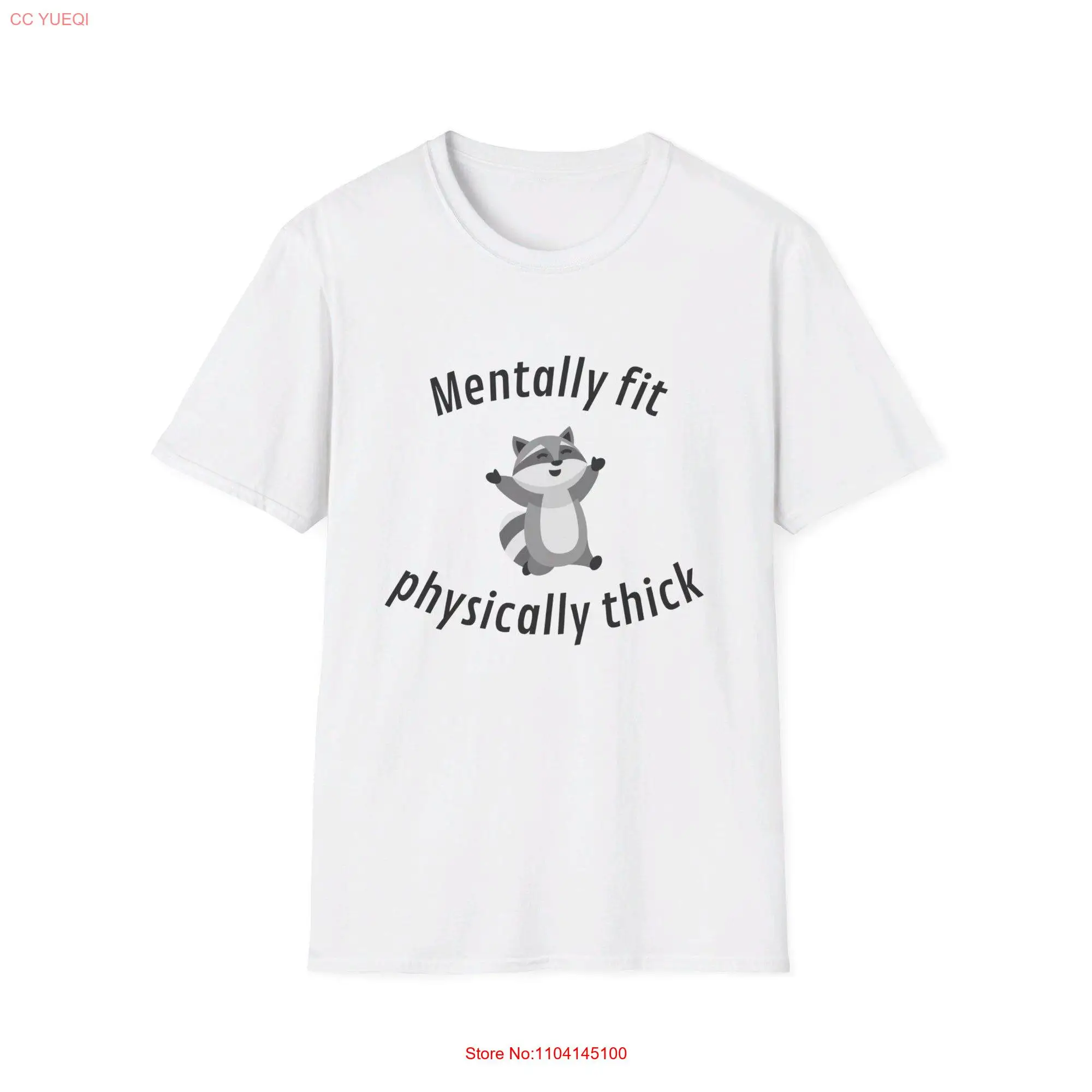 Mentally fit physically thick funny shirt mental health design idea long or short sleeves