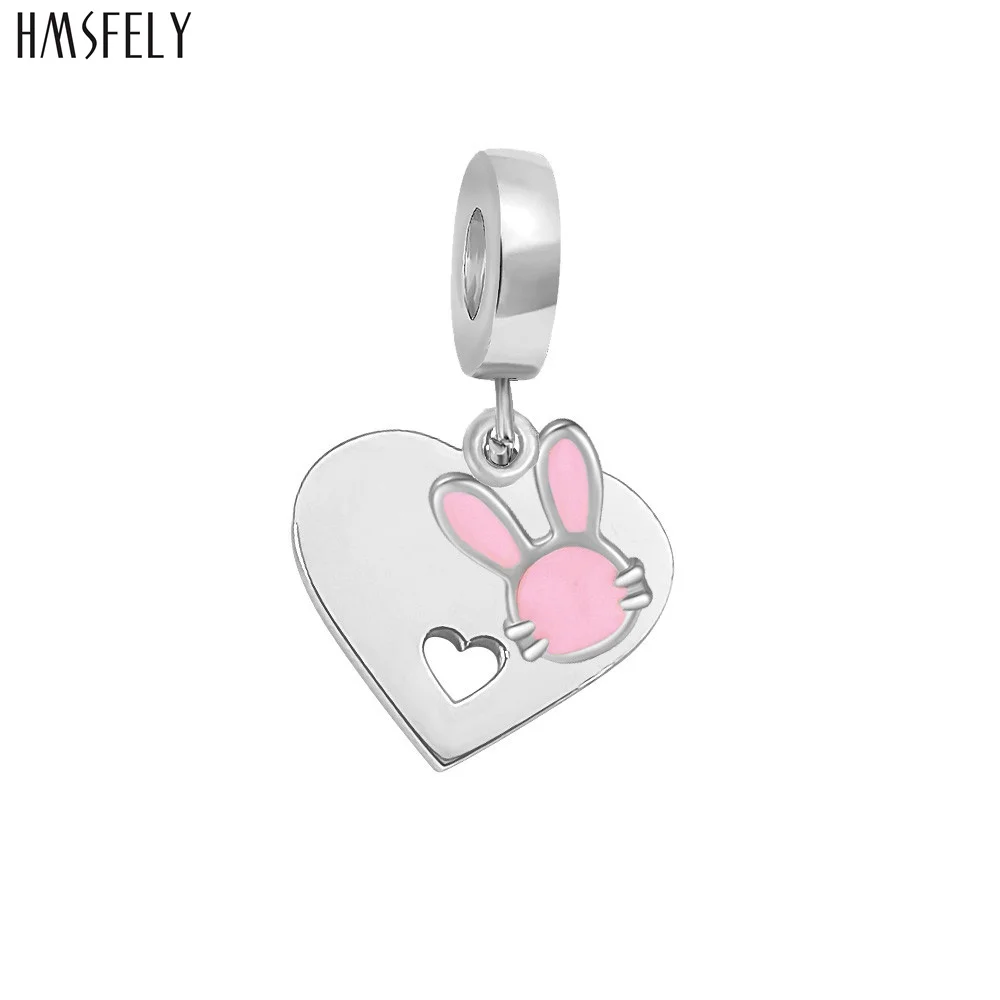 

HMSFELY rabbit Design Pendant For DIY Bracelet Necklace Jewelry Making Charm Beads Bracelets Parts