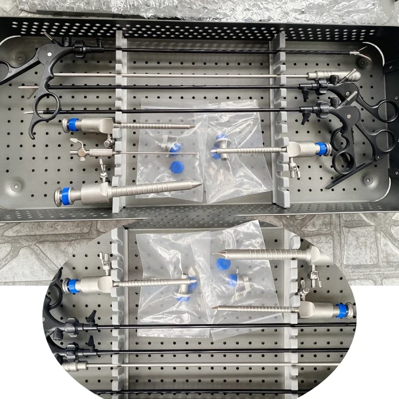 Medical Disinfection Box 1/2 Layer Laparoscopic Sterilization Container sterilising trays