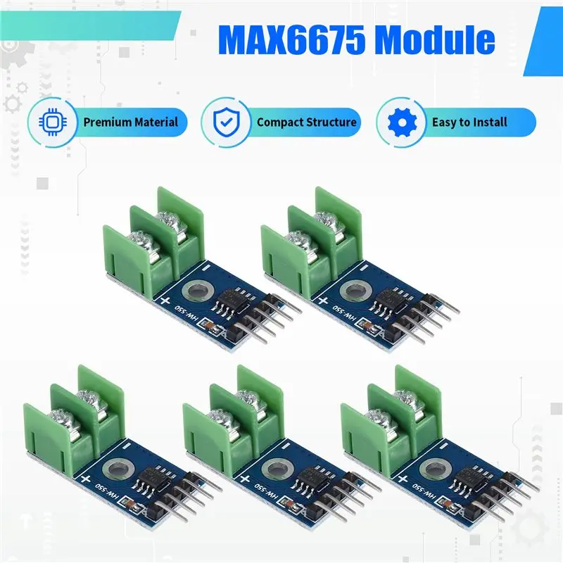 B03B-5PCS MAX6675 K Type Thermocouple Temperature Sensor Module For Raspberry Pi Arduino