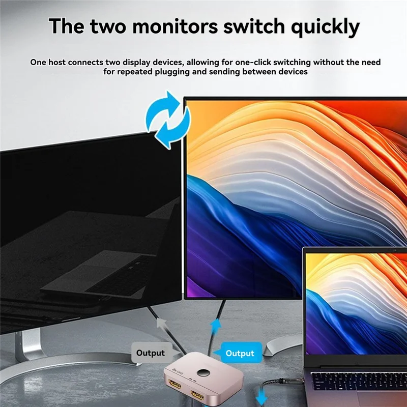 أنيق-For PS5 PC شاشة الكمبيوتر المحمول التلفزيون متوافق الجلاد 8K 60 هرتز 4K 120 هرتز ثنائي الاتجاه 2 في 1 خارج 1 في 2 خارج أ