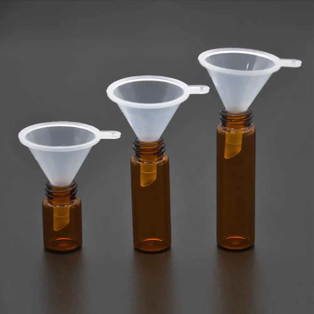 

5PCS Mini Plastic Funnel Small Mouth Liquid Oil Funnels Laboratory Supplies Tools School Experimental Supplies