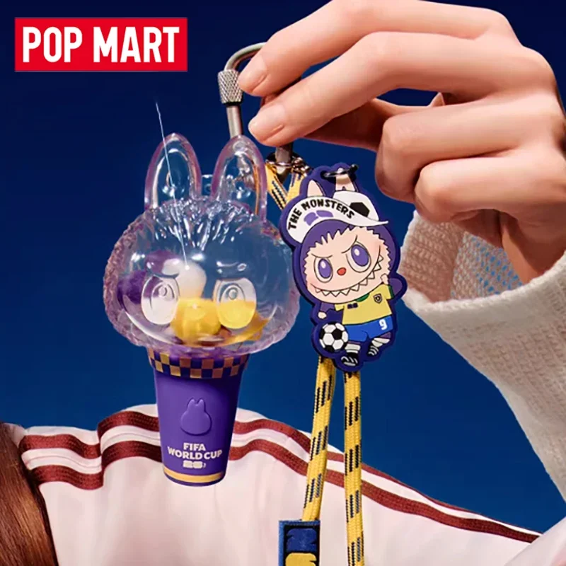 

POP MART LABUBU THE MONSTERS FIFA Series Mini Pendant Lamp Mystery Box Genuine Blind Box Guess Toys Bag Ornament Figurines Home