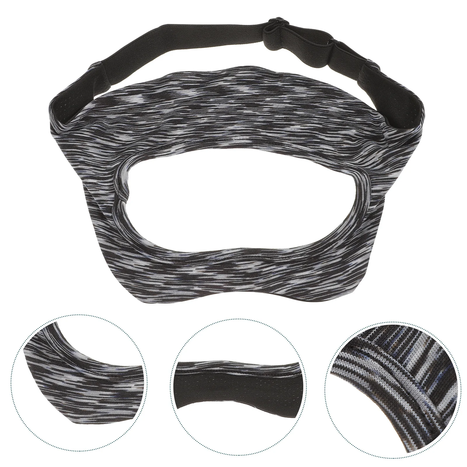 

Vr Head Cover Breathable Quick-Drying Sweat Guard Adjustable For Virtual Reality Headsets Lightweight Eye Mask Cover Vr