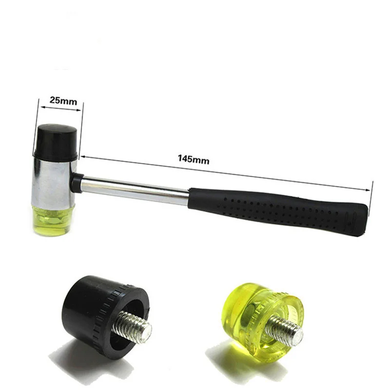 Car Dent Removal Tools Paintless Dent Removal Tap Down Dent Remover Double Head Rubber Hammer Auto Repair Tool