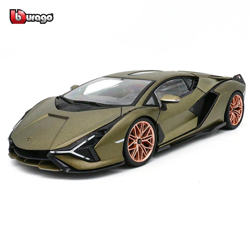 Bburago 1:24 Scale NEW Lamborghini Sian FKP 37  Alloy Luxury Vehicle Diecast Cars Model Toy Collection Gift