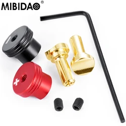 MIBIDAO 4.0mm/5.0mm Mosiężne złącze RC Lipo Części sterujące baterią Adapter wtyczki bananowej z osłoną chłodzącą