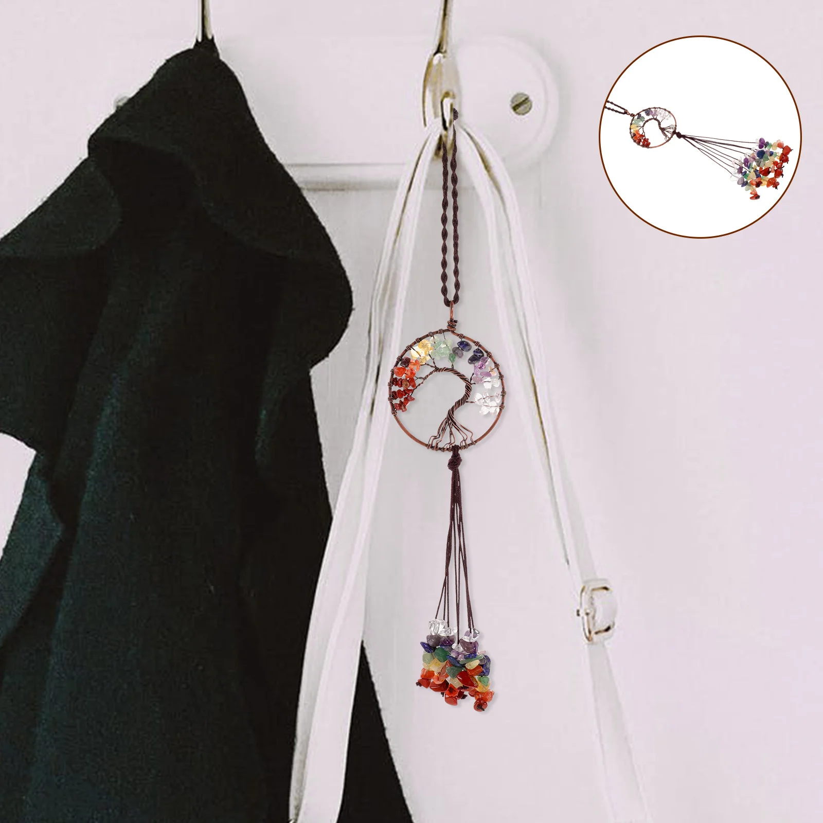 

5Cm Tree Shape Car Pendant Life Tree Hanging Ornament For Car Interior Rearview Mirror Decor Auto Accessory Creative Jewelry