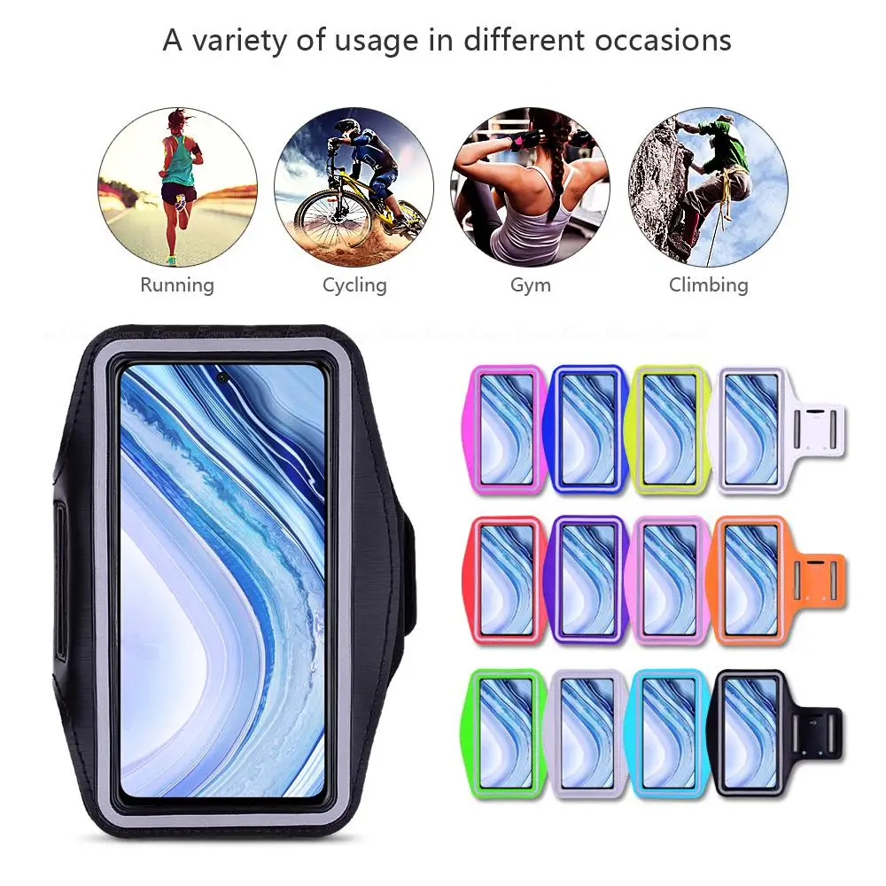 Running Gym Cycling Sport Workout Phone holder Bag Cover For Redmi Note 8 9 Pro Max 8T 9T 9S Arm Band Case