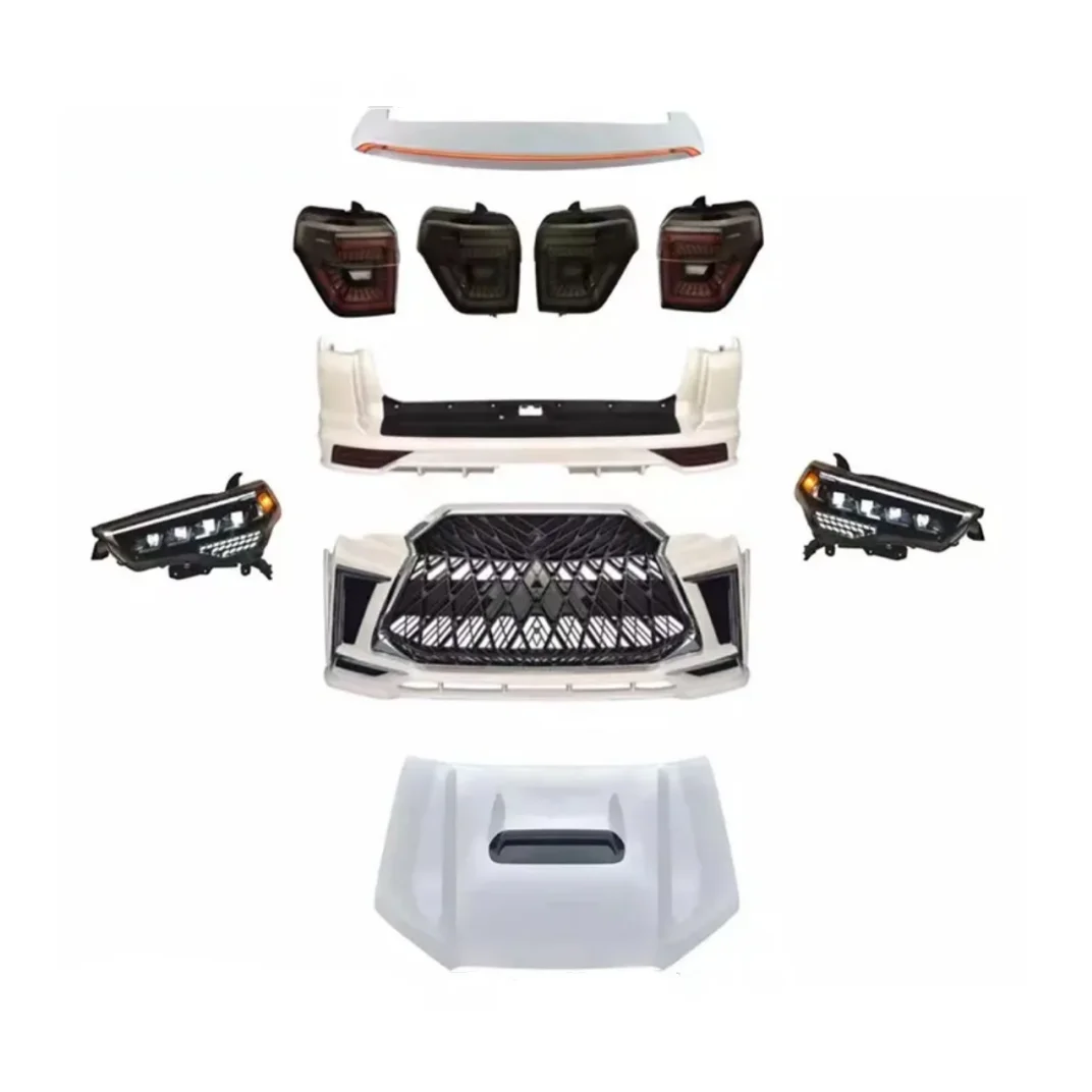 

New Design Car Bumper for 4 Runner 4X4 2010-include Front Rear Bumper with Grille and Headlights Plug and Play