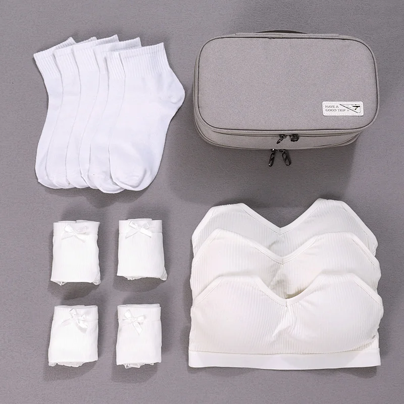 Women Travel Underwear Storage Bag Portable Clothing Pants Bra Organizer Bags Socks Packing Cube Waterproof Female Girl Bra Bag