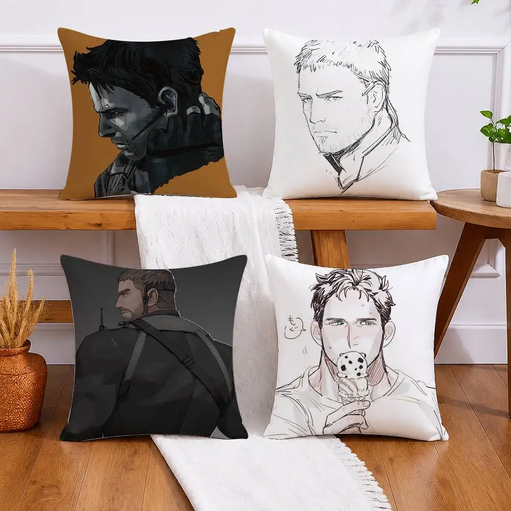 

C-Chris R-Redfield Pillow Case for Sofa Living Room Home office Decor Protective Cover