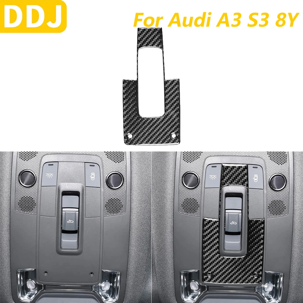 

Для Audi A3 S3 8Y 2021-2025 углеродное волокно передняя крыша люк кнопка переключателя панель отделка автомобильные аксессуары декоративная наклейка