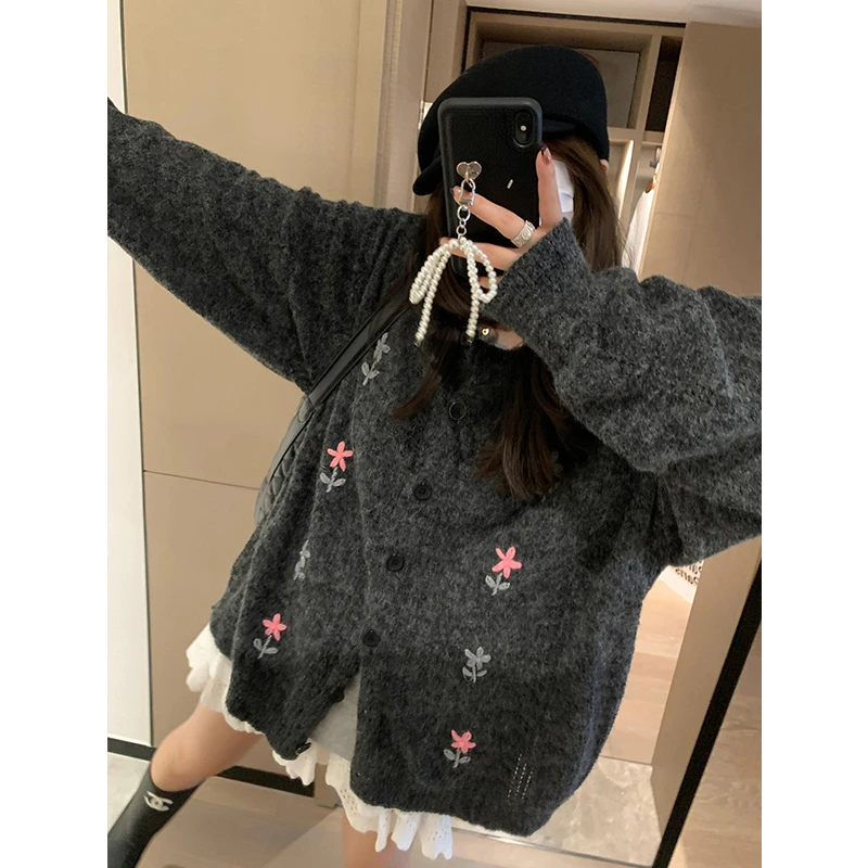 Suéteres, Cardigans e Jumpers Femininos de Cashmere e Lã com Botões de Pérola, Estilo Regular, Xadrez, Lazer, Noite, Elegante, Sofisticado e Colorido