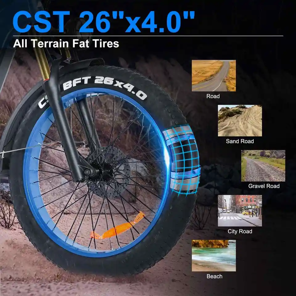 Electric Bike 1500w Electric Bicycle 48 Km/h 26 Zoll Fat Tire Mountain E Bike image 4