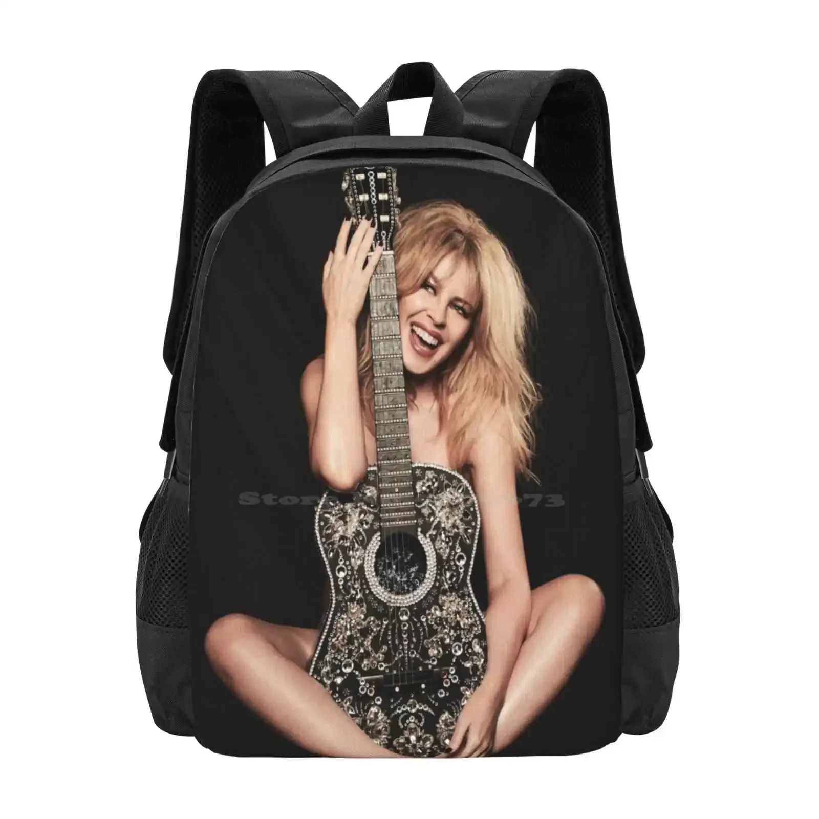 

Kylie-#golden Pattern Design Bagpack School Bags Kylie Golden Tour Minogue Jenner Black Guitar Country Icon Music Pop