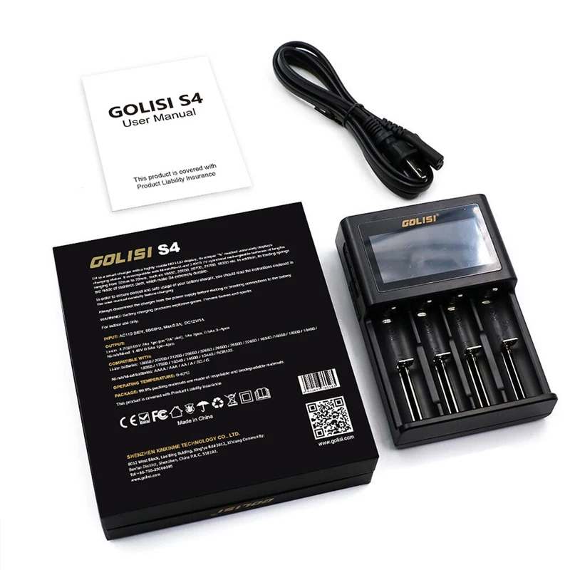 新しいオリジナル-golisi-s4-充電器-lcd-ディスプレイ-2a-強力な急速充電-18650-21700-26650-リチウムイオン電池用