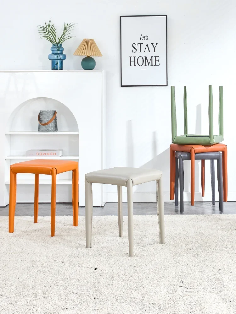 

Hyundai Simple Dining Table Low Stool Affordable Luxury Fashion Home Stool Internet Celebrity Make-up Chair