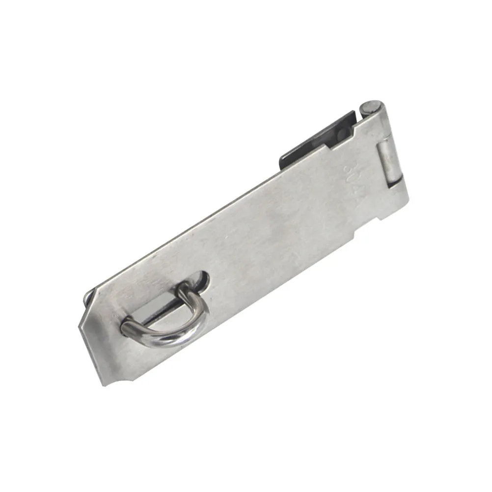 2Pcs Stainless Steel Lock Hasps 4 Inches Secure Padlock Hasp for Gate Cabinet Door Drawer Concealed Screws Security