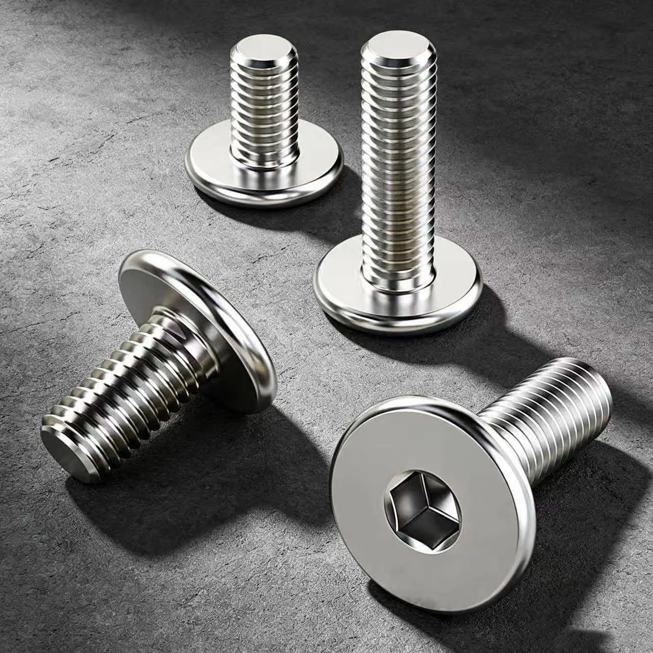 CM M2 M2.5 M3 M4 M5 M6 M8 Hex Hexagon Socket Ultra Thin Flat Wafer Allen Head Bolt Screw 304 A2-70 Stainless Steel