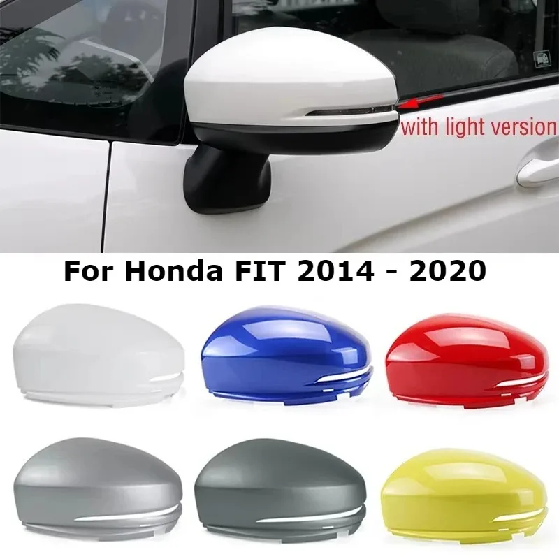 Rearview Mirror Cover Cap Shell Lid Housing With Signal Type For Honda Fit 2014 2015 2016 2017 2018 2019 2020
