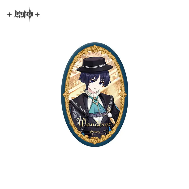 Official Genshin Impact 2026 FES Reunion Series Collectible Character Pin Set, Wanderer Flins Limited Edition Badge