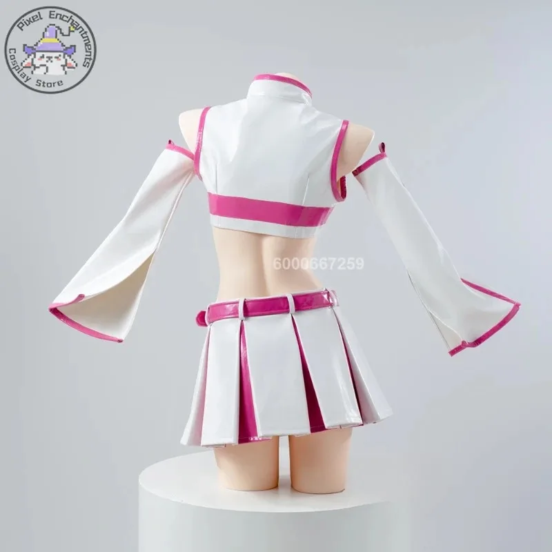 جديد أنيمي 2.5 الأبعاد إغراء ريريسا أمانو تأثيري حلي المرأة تنورة جلدية أجنحة الدعائم دعوى حفلة الهالوين الزي