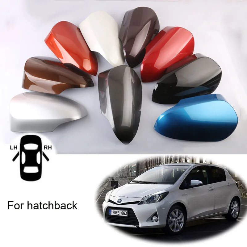 อุปกรณ์เสริมสำหรับรถยนต์ Toyota Yaris Hybrid 2012-2019 Hatchback รุ่นผ้าคลุมกระจกมองหลังเคสฝาหลังมือถือกรณี