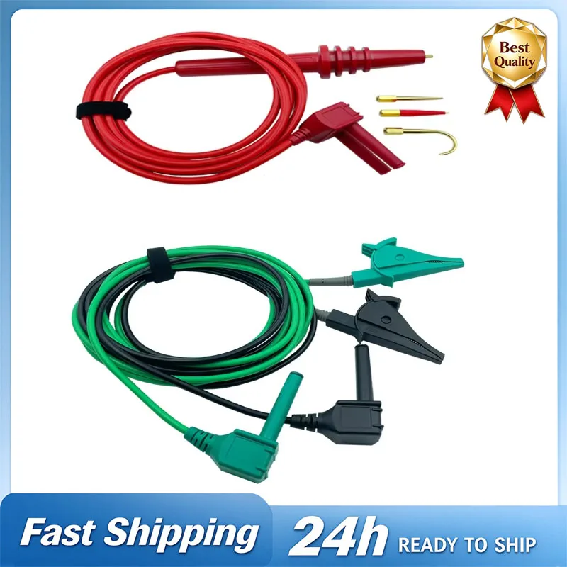 Suitable For KYORITSU Insulation Resistance Tester High Voltage Test Lead Bar Probe Clips Thickened Silicone Cable DC20000V