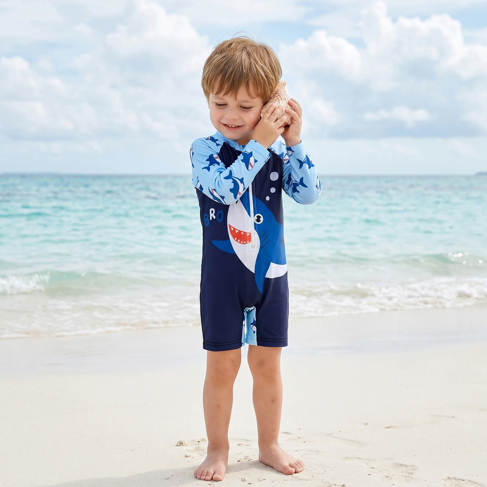 Traje de baño para bebé niño c - Rash Guard Long Sleeve reseña y precio