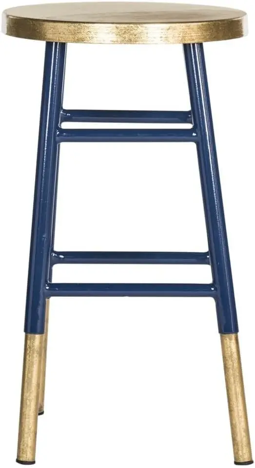 Home Collection Emery Navy And Dipped Gold Leaf 24-Inch Counter Stool