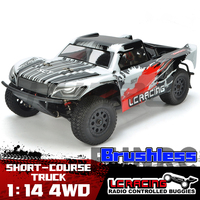 RC Car LC RACING 1:14 4WD 2.4G RTR Brushless EMB-SCH Short-Course Truck Electric Remote Control Car Boy high speed toy car Gifts