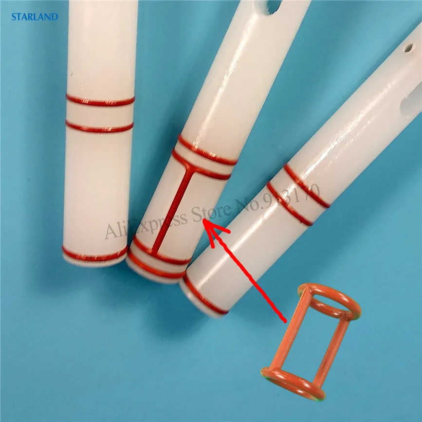 1 сумка, 16 красных прокладок, уплотнительные кольца, запасные части машины для мягкого мороженого MK, новые аксессуары, замена