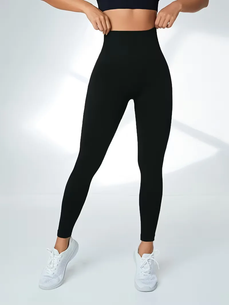Ladies' High-Waist Hip-Lifting yoga Pants, Moisture-Absorbing and Sweat-Wicking, High-Elastic Sports Tights, Sport Pants - view 4