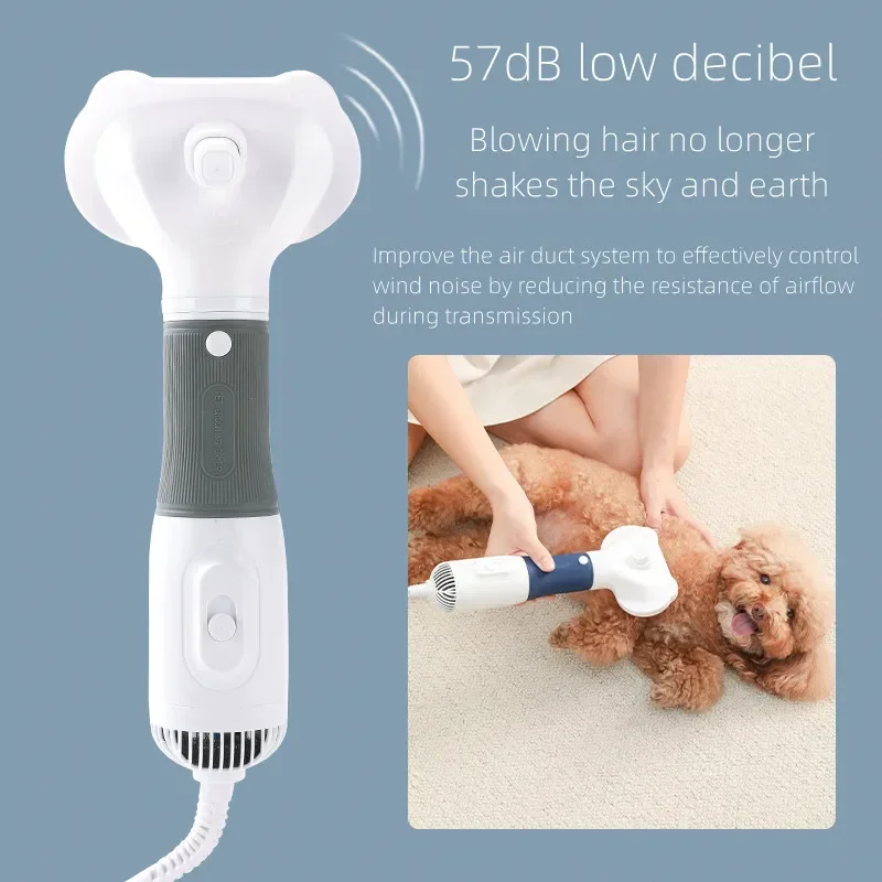 

3 in1 Pet Dog Dryer Quiet Dog Hair Dryers and Comb Brush Grooming Kitten Cat Hair Comb Puppy Fur Blower Low Noise Temprature