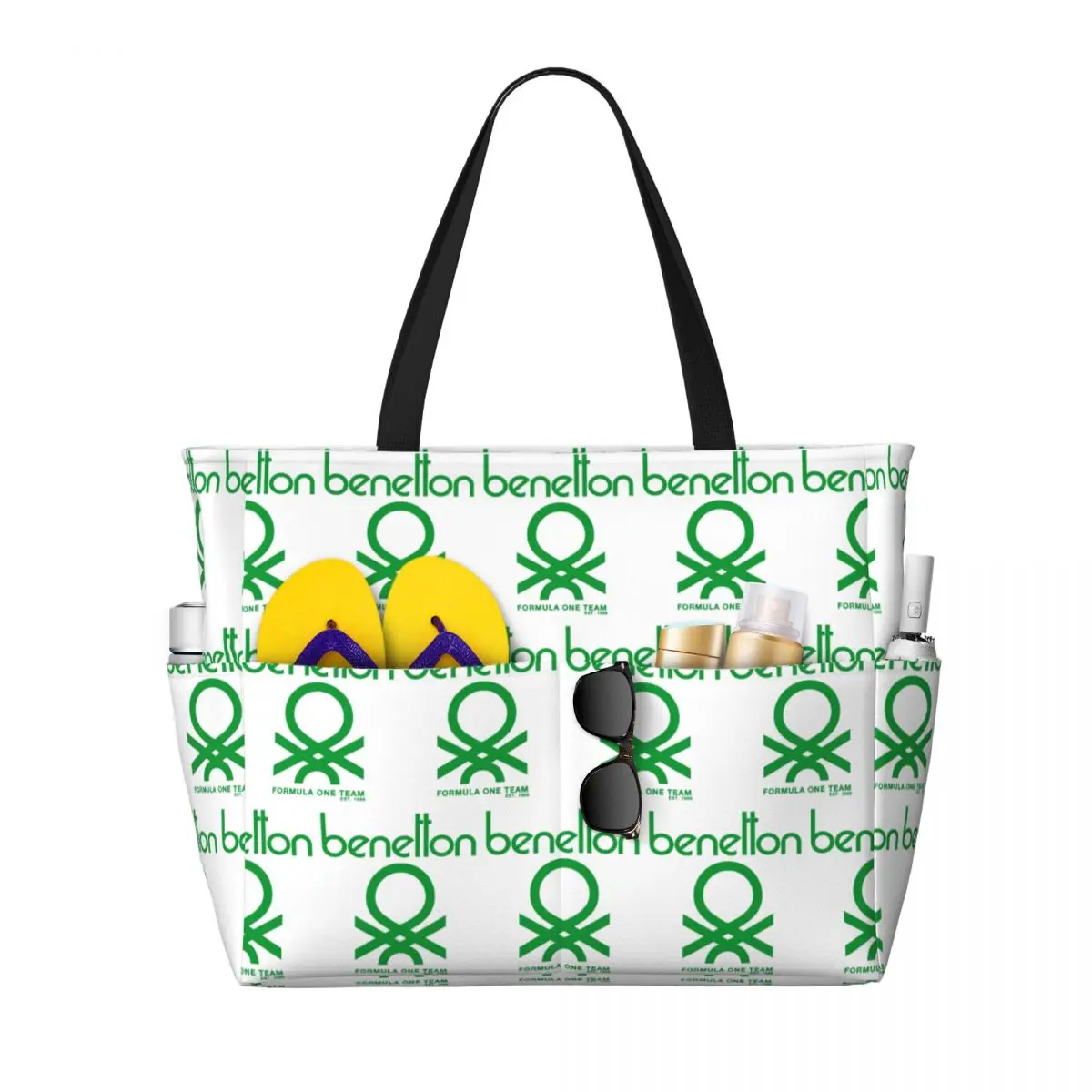 Benetton Beach Tote Bag Sport Gym Yoga Duffle Large Tote Bag Women Travel Bag Fitness bag