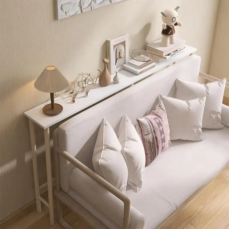 Ultra‑Narrow Gap Storage Rack Slim Long Side Cabinet Wall‑Mount Organizer for Sofa Bed End Bedroom
