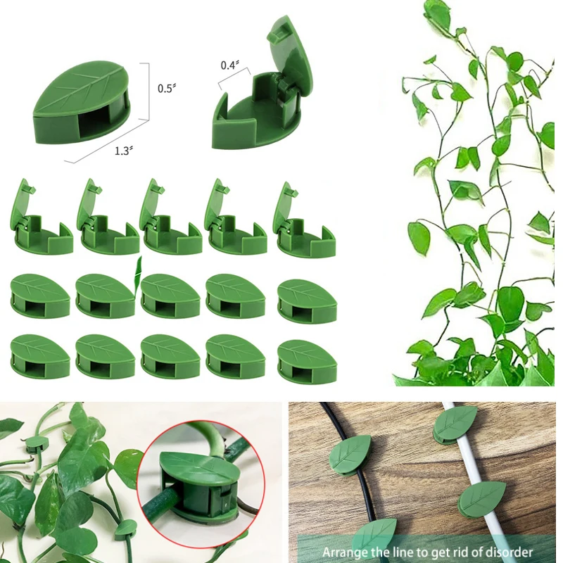 Invisible Plant Climbing Wall Fixture Rattan Vine Bracket Fixed Buckle Leaf Clips Traction Holder Garden Seamless Buckle Free