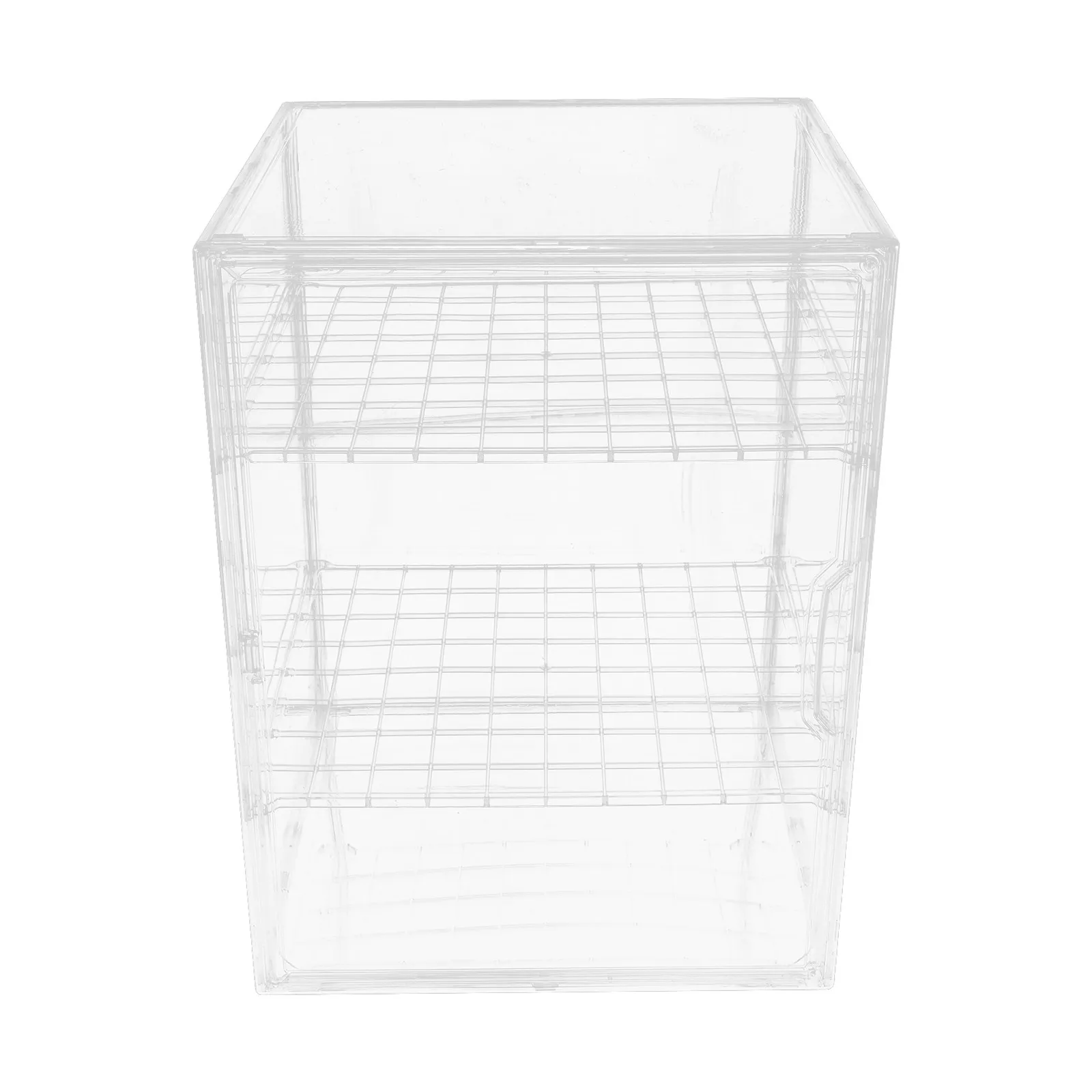 Transparent 3 Tier Bread Holder with Locking Lid Ideal for Toast Slices Rolls Muffins Easy Access Storage Solution