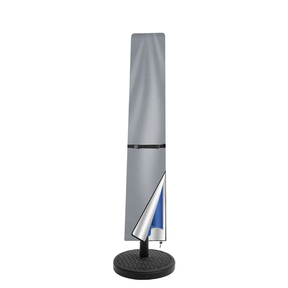 ร่มลาน Parasol พร้อมซิปบังแดดกลางแจ้งร่ม Cantilever Parasol Rain Cover สําหรับร่มกลางแจ้ง