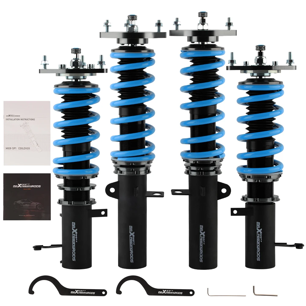 

Комплект койловера подвески maXpeedingrods для Toyota Corolla 1988-1999 E90 E100 E110 AE92 AE101 AE111, обновленная версия, синий