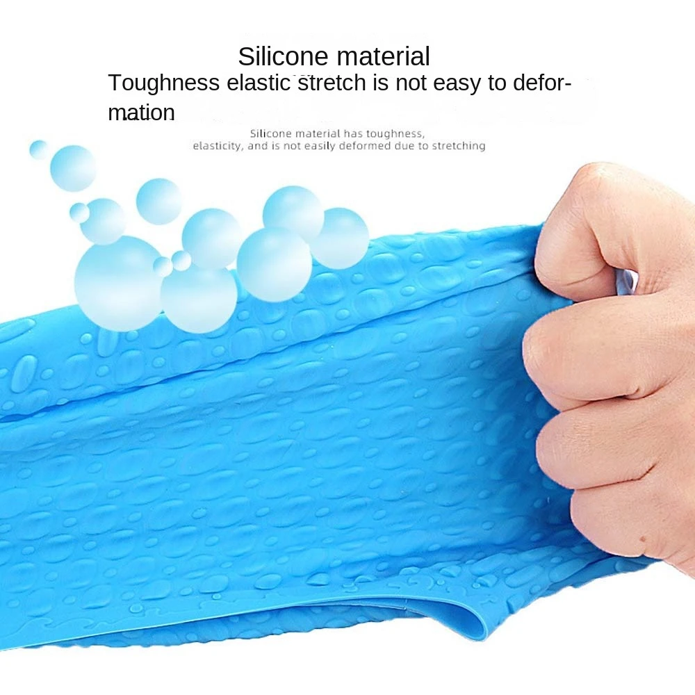 

Удобная силиконовая шапочка для плавания, высокоэластичная водонепроницаемая шапочка для бассейна, ультратонкая однотонная шапочка для плавания, спорт для плавания