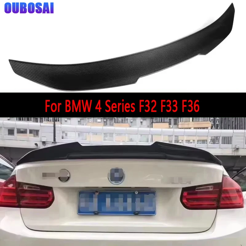 

For BMW 4 Series F32 F33 F36 Carbon Fiber Spoiler Shunt Rear Tail fins Duckbill Car Wing Retrofit the rear wing automotive parts
