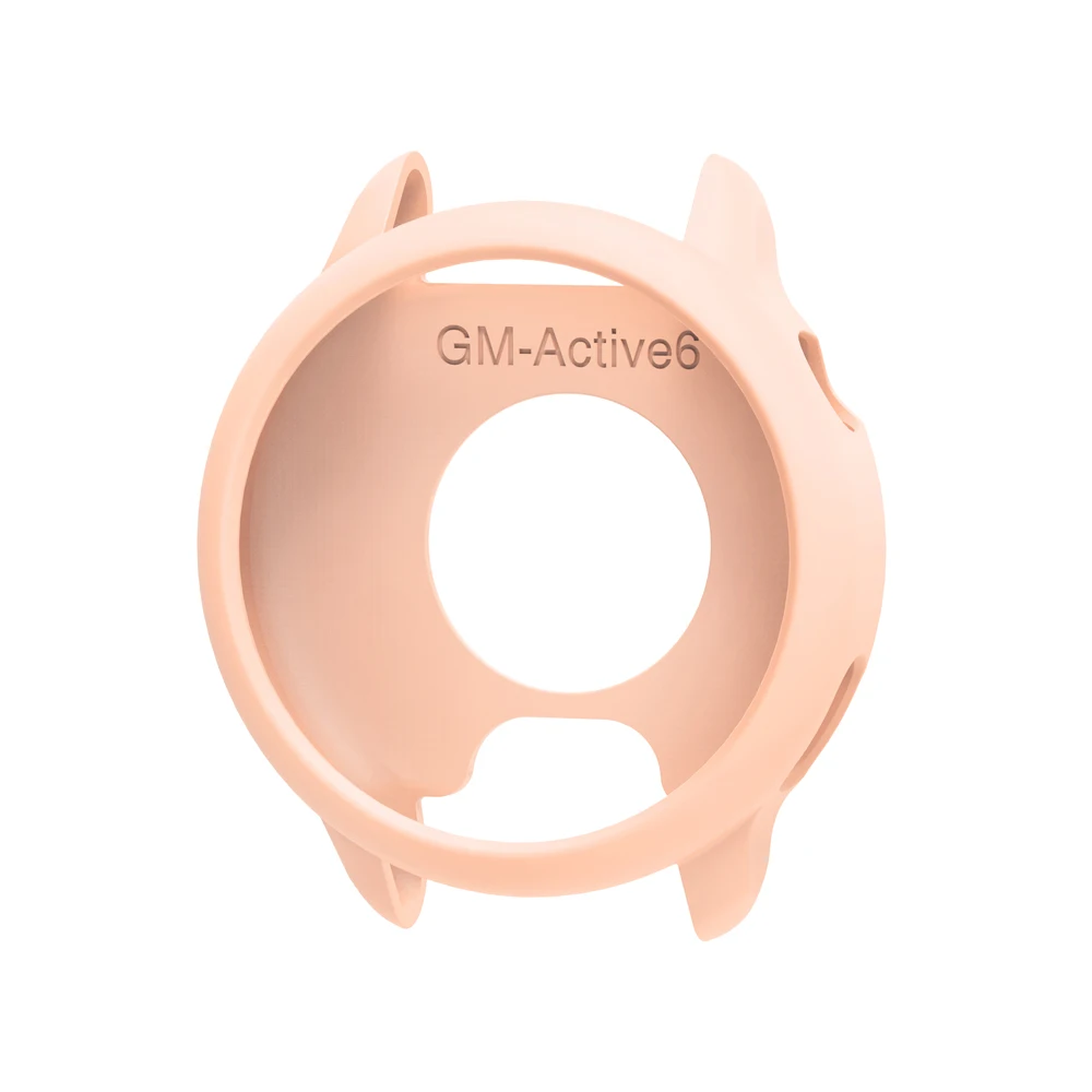 1X حافظة من السيليكون الناعم لساعة Garmin Vivoactive 6 الذكية، غطاء حماية من الجلد الواقي، إطار حماية ممتص للصدمات