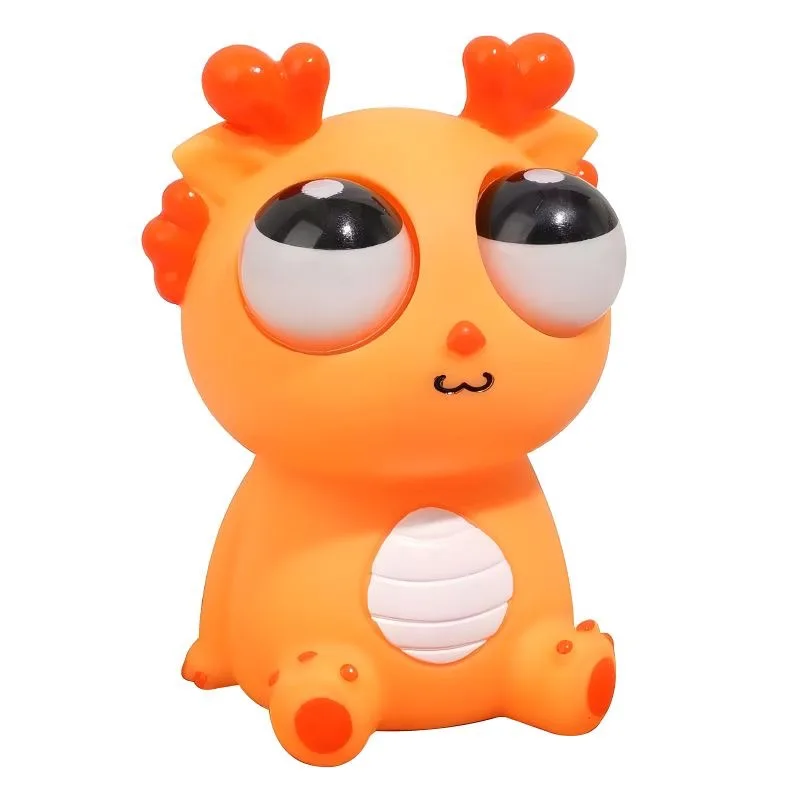 Stress-relief Toys Stare Little Dragon A Great Tool for Relieving Stress Big-eyed Little Dragon Man Squeeze Toys