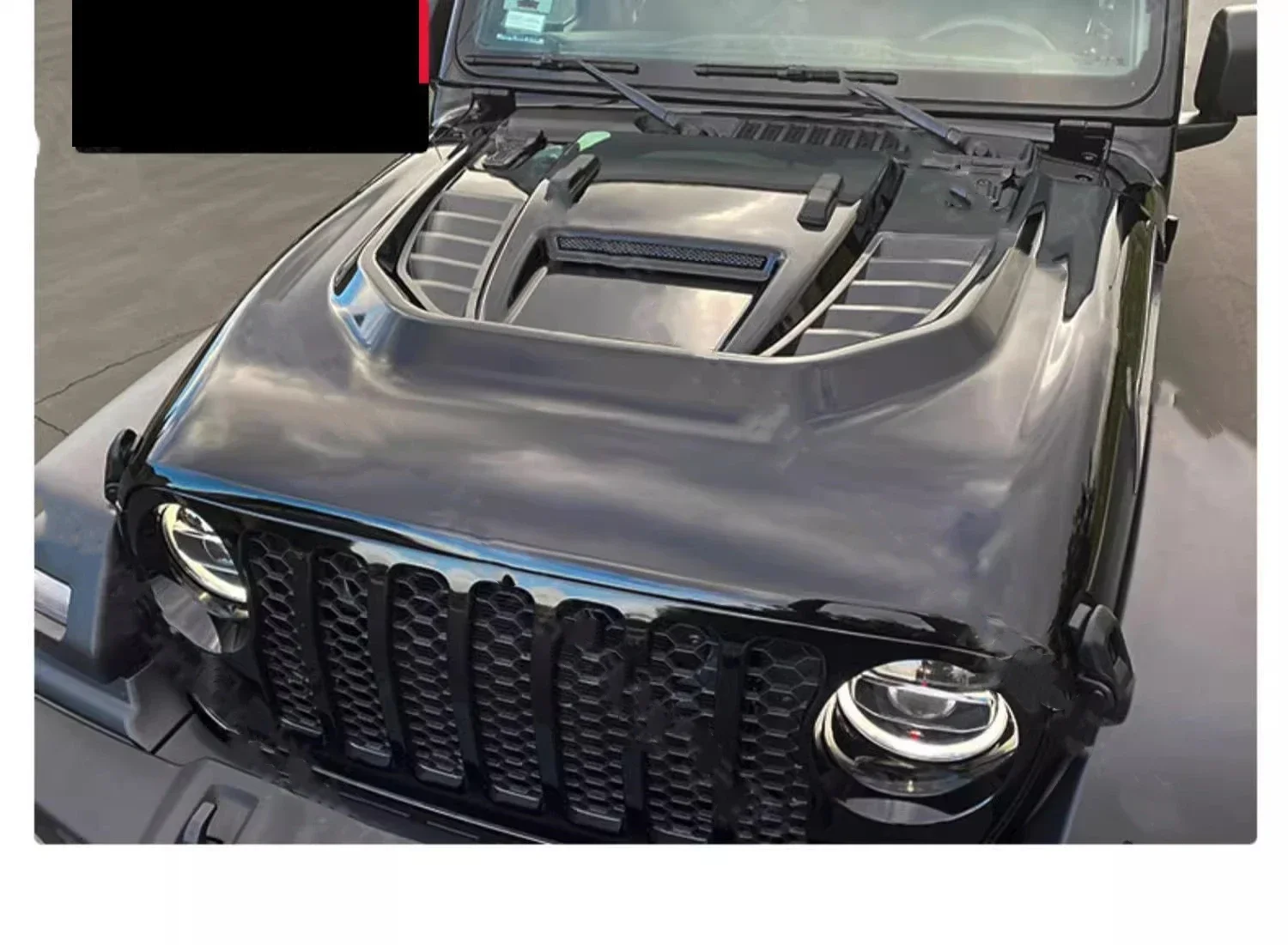 

Электрофоретический слой из углеродистой стали для Jeep Wrangler 2007-23, обновленный комплект кузова в стиле JK JL, капот двигателя, автомобильные аксессуары