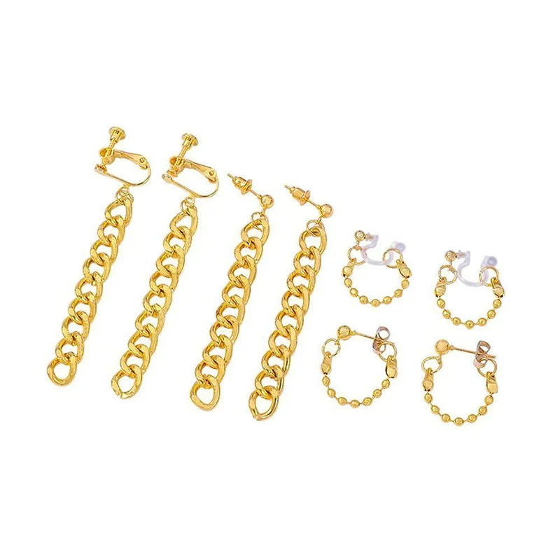 2026 New Demons Cosplay Lumi Golden Earrings Ears Clip Disguise Roleplay Props Halloween Costume Accessories For Women Men Suit